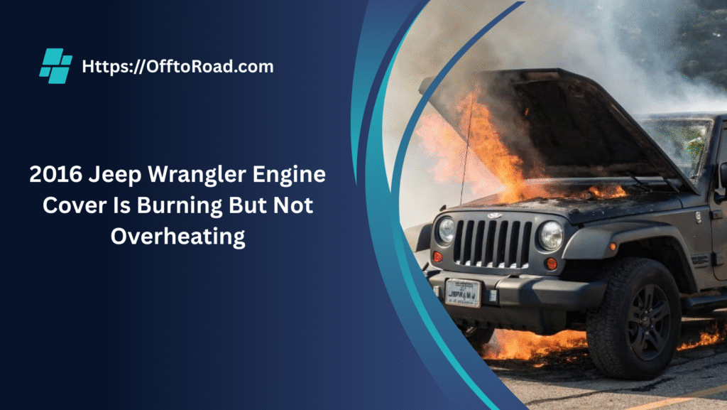 2016 jeep wrangler engine cover is burning but not overheating