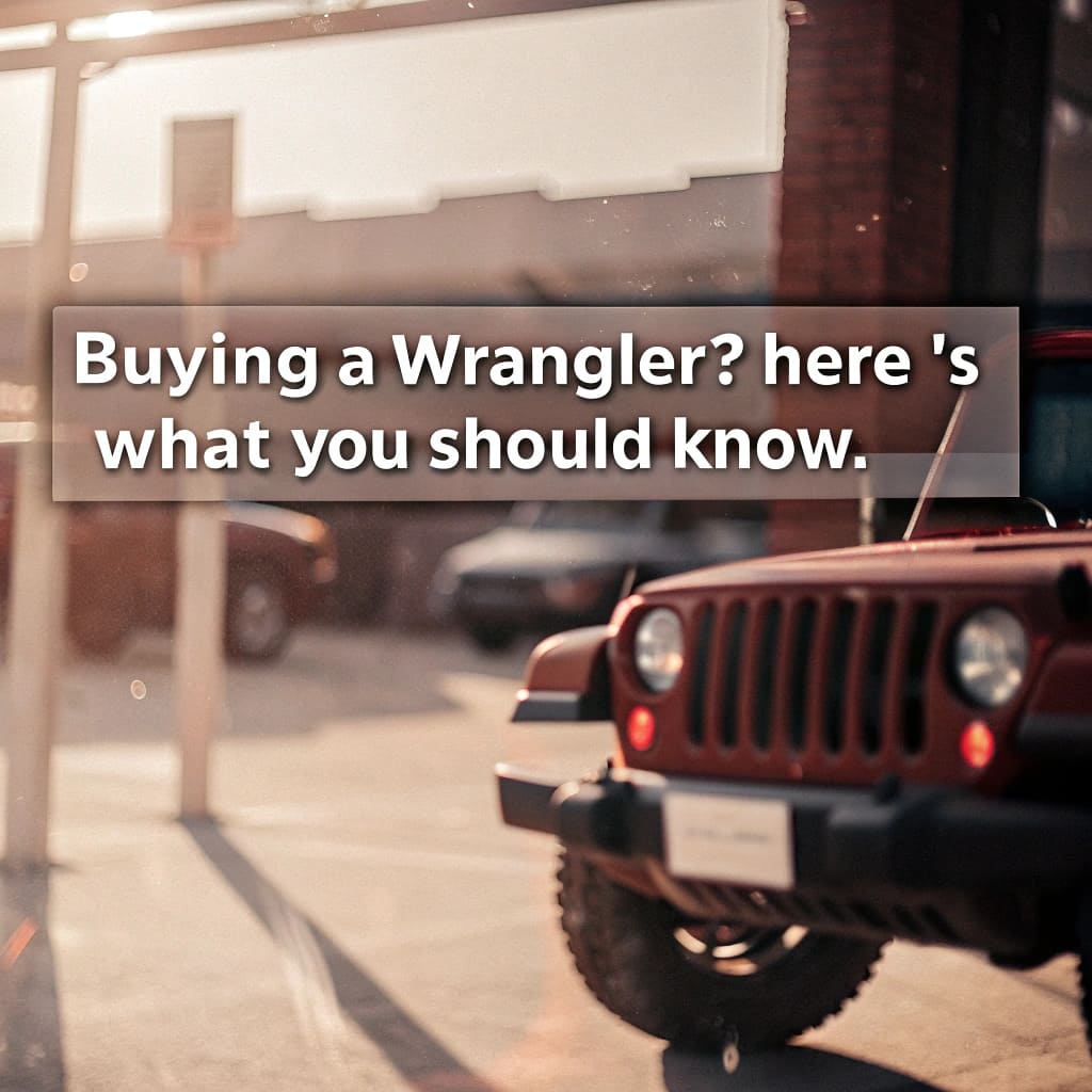 Buying a Wrangler? Here’s What You Should Know: