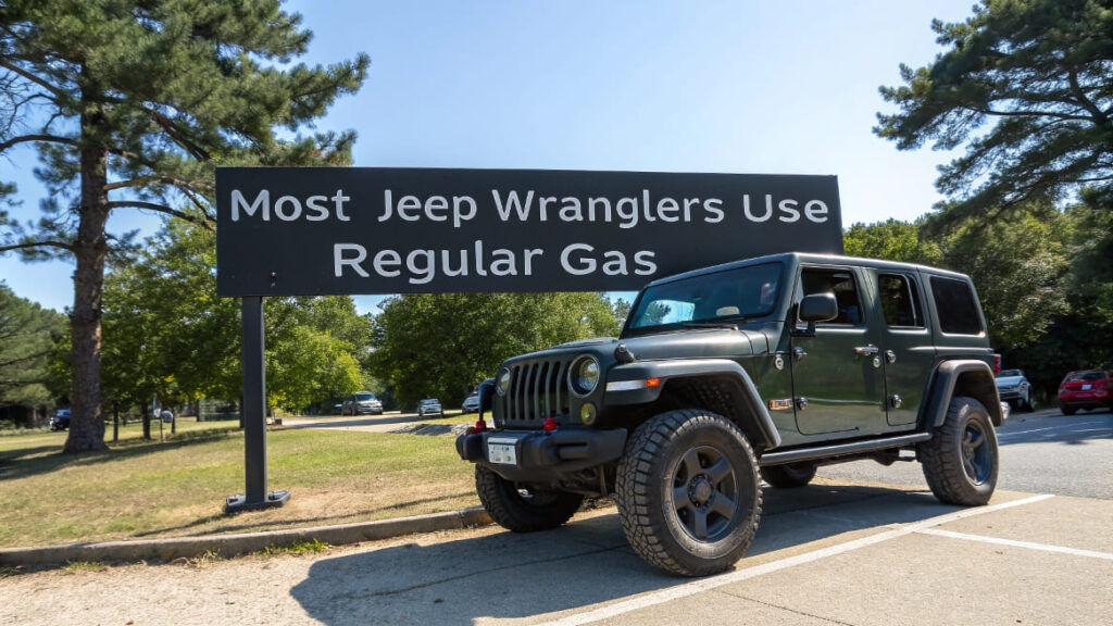 Most Jeep Wranglers use regular gas: