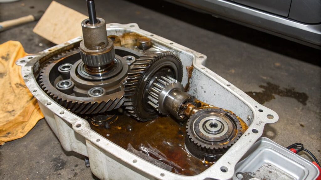 What causes a transmission to stop working when it gets hot?